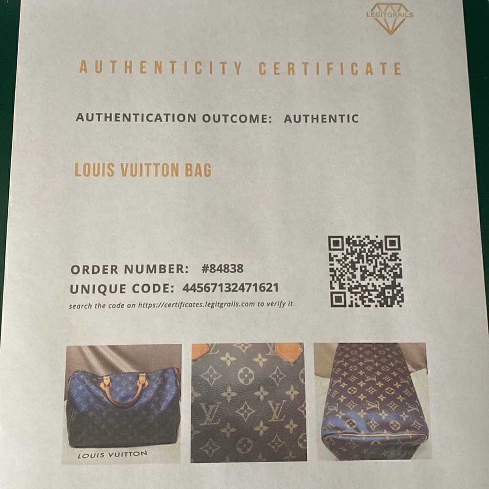 Authentic LOUIS VUITTON Speedy 35 Monogram - Picture 16 of 16